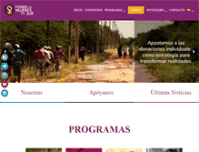 Tablet Screenshot of mujeresdelsur.org
